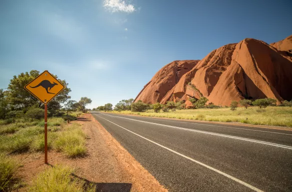 AS_Day_16_ASU_Day_19_Kangaroo warning sign in the outback, Australia_GettyImages-614614728.jpg